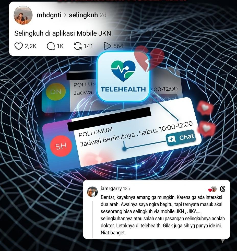 Lagi Ramai! Diduga Selingkuh Lewat Aplikasi Mobile JKN, Netizen: Curiga Habis Ini Pakai Cortex
