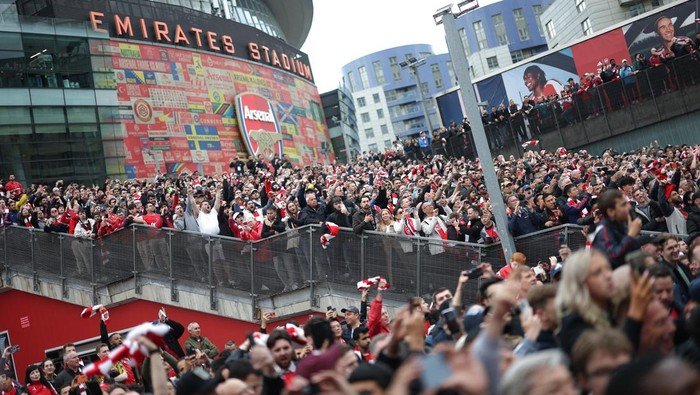 Arsenal Akhiri Puasa Gelar 22 Tahun Usai  Manchester City Hanya Bermain Imbang