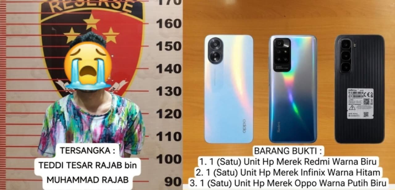 Dititipi Menginap, Tiga Ponsel di Rumah Warga Palaran Raib, Polisi Tangkap Pelaku