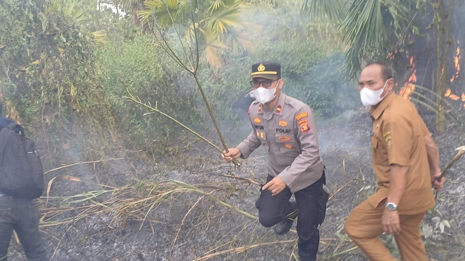 Kebakaran Lahan di Green Palm Samarinda, 1 Hektare Lahan Hangus