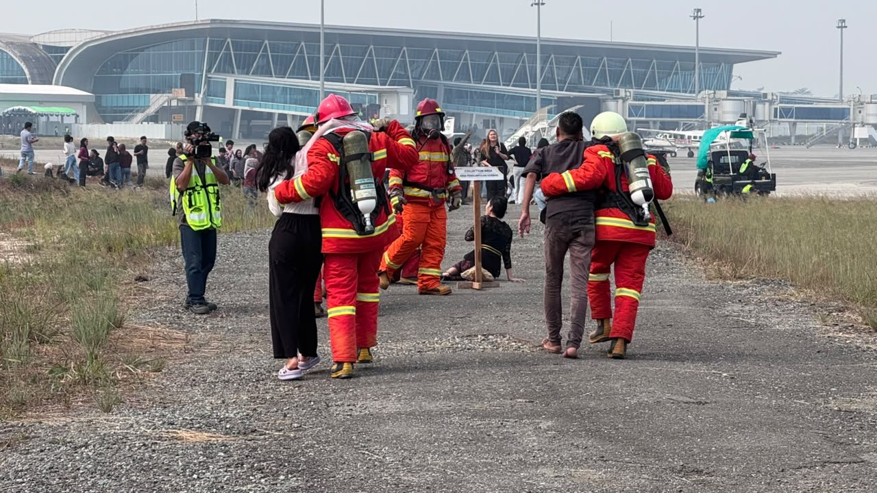 Polresta Samarinda Uji Kesiapan Hadapi Keadaan Darurat di Bandara APT Pranoto